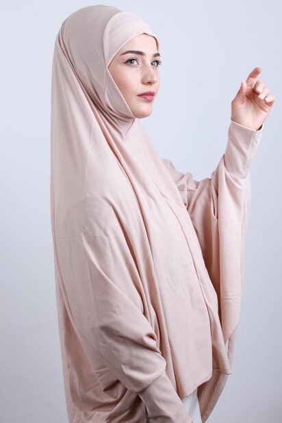 5XL Veiled Hijab Beige