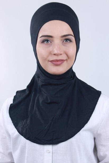 Boyunlu Bone Lacivert - 100293521 - Hijab