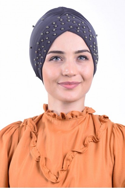 غطاء حمام اللؤلؤ المدخن - Hijab