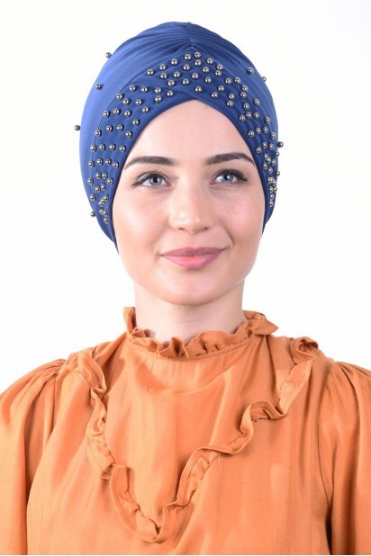 Pearl Pool Cap Indigo - 100284935 - Hijab