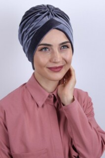 Velvet Nevru Bonnet Anthracite - 100283085 - Hijab