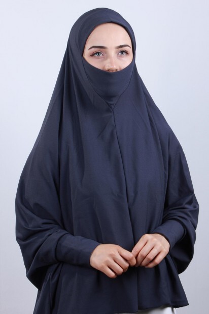 5XL Veiled Hijab Smoked
