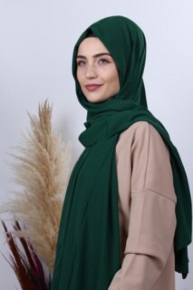 Medina Silk Shawl Emerald Green 100285400 - Hijab