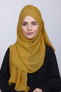 Bonnet Châle Jaune Moutarde - Hijab