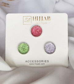3 Pcs ( 3 pair ) Islam Women Scarves Magnetic Brooch Pin 100298867 - Hijab