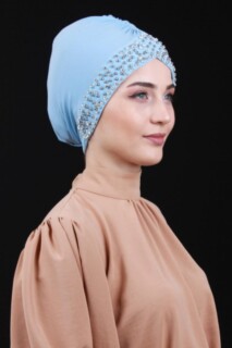 Pearl Stone Bonnet Baby Blue