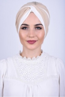 Bicolore Vera Bone Beige - Hijab