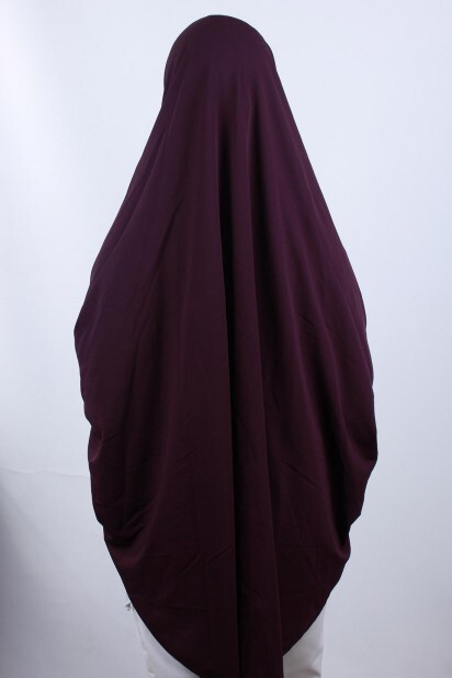 5XL Veiled Hijab Purple