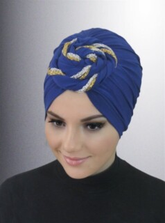 Casquette Ready Dolama Colorée-Bleu Sax - Hijab