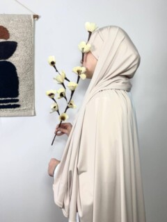 Sandy Premium - Jersey sandy premium Crème - Hijab