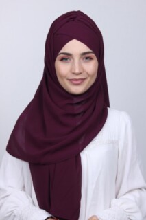 Bonnet Châle Prune - Hijab