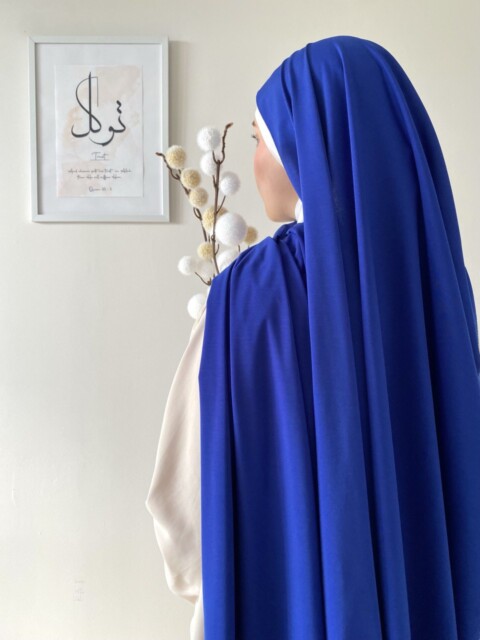 Shawl - Maxi jersey sandy hijjab®️ Création - bleu roi - Hijab