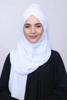 Bonnet Shawl White - 100285146 - Hijab