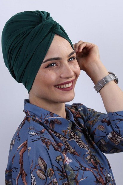 Dolama Bonnet Vert Émeraude - Hijab