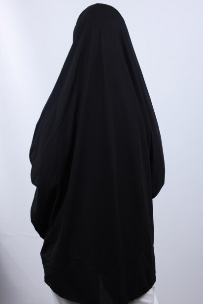 5XL Veiled Hijab Black