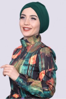 قبعة البركة الزمرد الأخضر - Hijab
