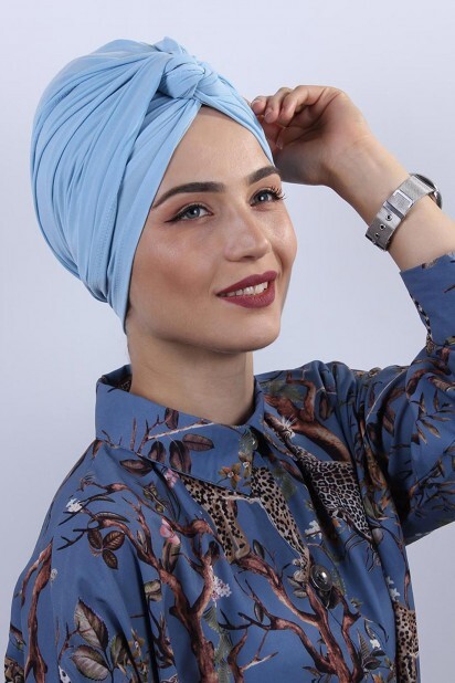 Bonnet Dolama Bleu Bébé - Hijab
