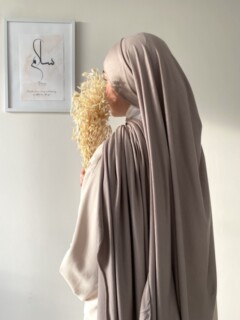 Ready To Wear - جيرسي بريميوم وود براون - Hijab