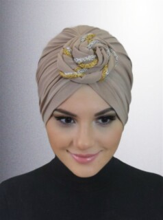 Ready Dolama Bonnet Color-Stone Color - Hijab