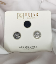 3 Pcs ( 3 pair ) Islam Women Scarves Magnetic Brooch Pin 100298862 - Hijab