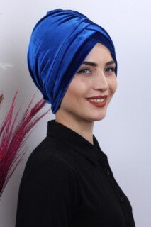 بونيه 3 خطوط مخملية ساكس - Hijab