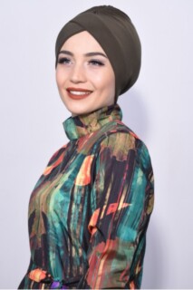 Bonnet De Piscine Vert Kaki - Hijab