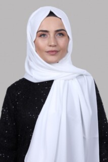 Medina Silk Shawl Ecru 100285384 - Hijab
