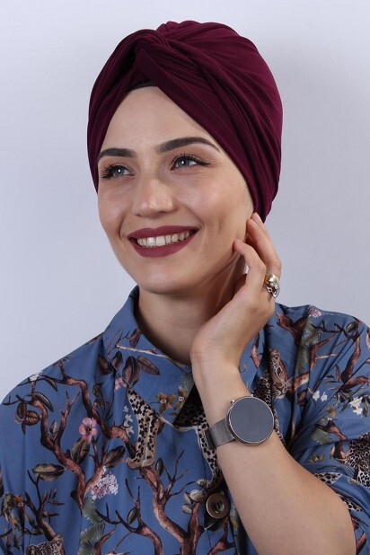 Emballage Bonnet Prune - Hijab