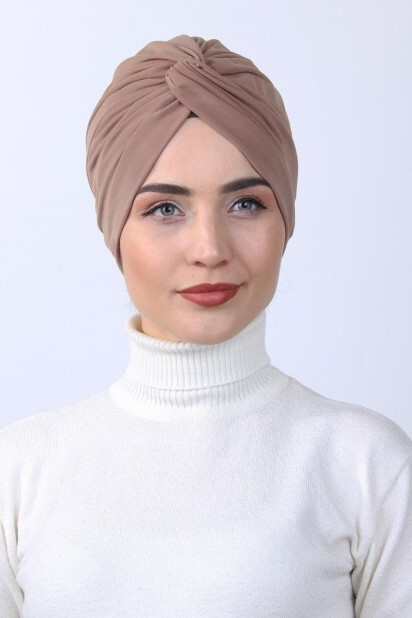 Knot Bonnet Tan - 100285324 - Hijab
