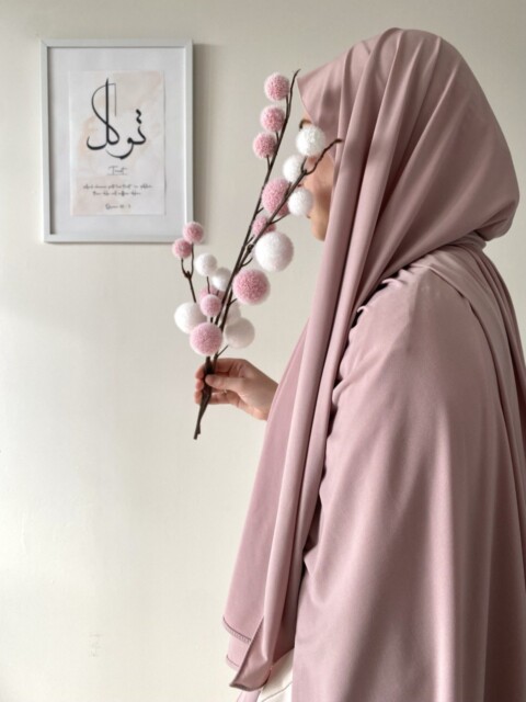 Maxi jersey sandy hijjab®️ Creation - Pearl Pink 100357916