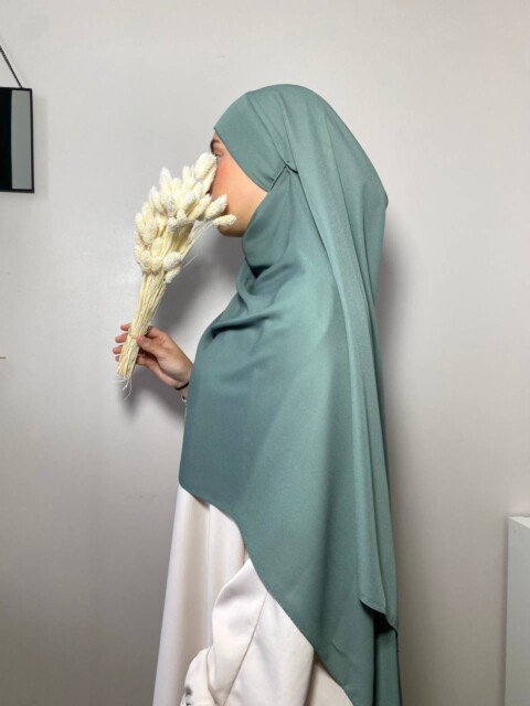 Ready To Wear - كريب بريميوم - لاجون جرين - Hijab