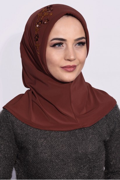 Tuile Hijab Paillettes Pratique - Hijab