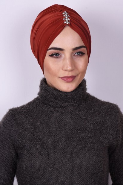 Tuile de bonnet plissé en pierre - Hijab