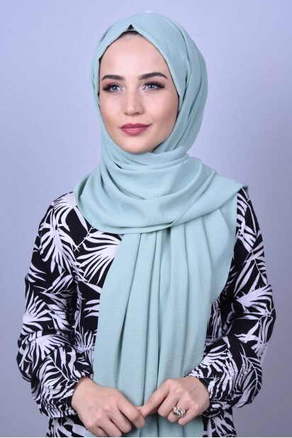 شال ايروبين أخضر مائي - Hijab