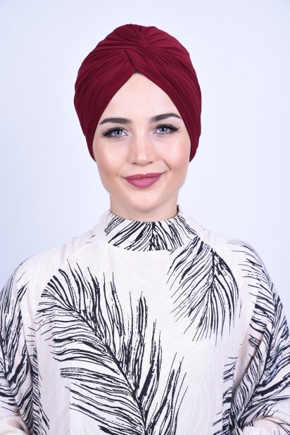 Vera Bonnet Extérieur Rouge Bordeaux - Hijab