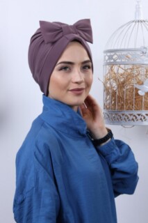Bowtie Double-Sided Bonnet Violet - 100285291 - Hijab