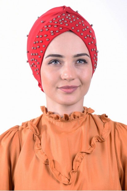 Pearl Pool Cap Red - 100284948 - Hijab