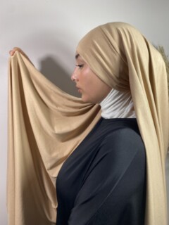Prêt à enfiler - brun clair - Hijab