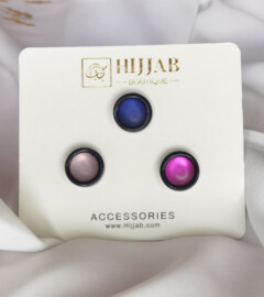 3 Pcs ( 3 pair ) Islam Women Scarves Magnetic Brooch Pin 100298870 - Hijab
