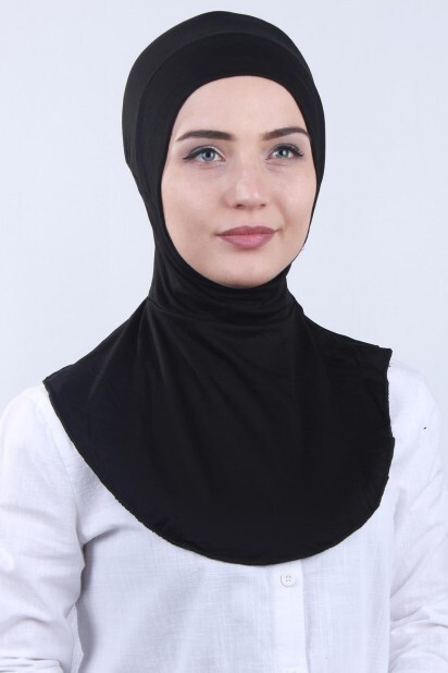 Neck Bonnet Black - 100293523 - Hijab