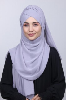 Bonnet Châle Gris Argent - Hijab