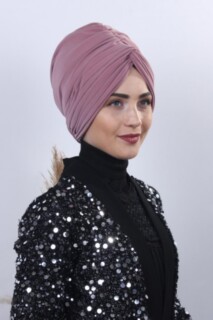 Double Way Rose Knot Bonnet Dried Rose - 100284873 - Hijab