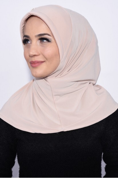 Practical Sequin Hijab Beige