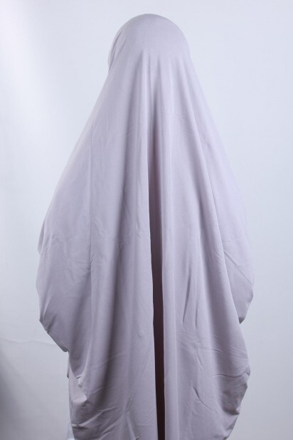 5XL Veiled Hijab Gray