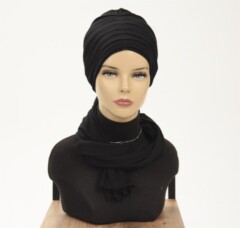 Pleated Shawl Bonnet - 100283168 - Hijab