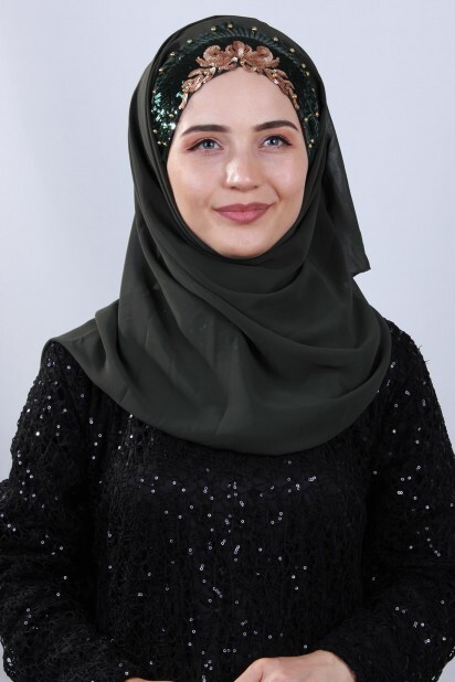 Design Princesse Châle Kaki - Hijab