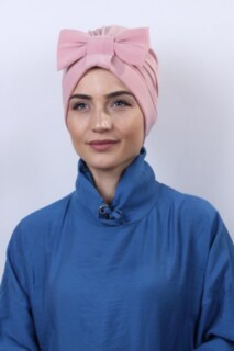Double-Sided Bonnet Powder Pink with Bow