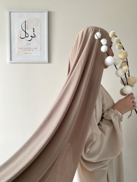 Shawl - Maxi jersey sandy hijjab®️ Création - BEIGE - Hijab