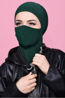 Masked Sport Hijab Emerald Green