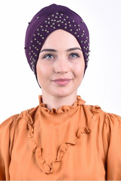 Pearl Pool Cap Purple - 100284944 - Hijab